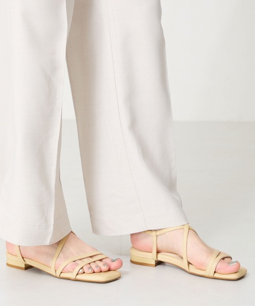 N°21 フラットサンダル BRADOR 【40%OFF】BRADOR ブラドール レザー メッシュ フラット