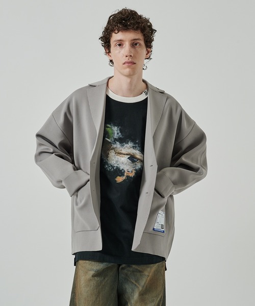 In・stru(men-tal).(インストルメンタル)の「【MIHARAYASUHIRO/ミハラヤスヒロ】MILAN RIB JACKET(テーラードジャケット・メンズ・ネイビー/ダークグレー/ライトグレー・46/44/48)」の2枚目の写真