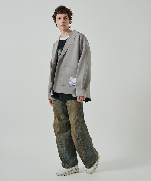 In・stru(men-tal).(インストルメンタル)の「【MIHARAYASUHIRO/ミハラヤスヒロ】MILAN RIB JACKET(テーラードジャケット・メンズ・ネイビー/ダークグレー/ライトグレー・46/44/48)」の4枚目の写真