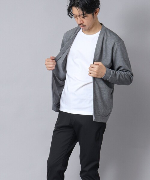 NOLLEY’S（ノーリーズ）の「【ACTIVE SECT】《限定展開》ハイゲージスムースTシャツ 25SS（Tシャツ/カットソー・メンズ・ブラック/ホワイト/グレー/ダークネイビー・S/M/L/XL）」の5枚目の写真