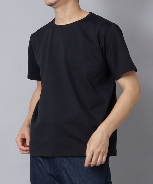 NOLLEY’S（ノーリーズ）の「【ACTIVE SECT】《限定展開》ハイゲージスムースTシャツ 25SS（Tシャツ/カットソー・メンズ・ブラック/ホワイト/グレー/ダークネイビー・S/M/L/XL）」の10枚目の写真