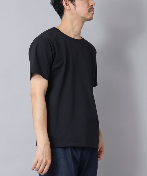 NOLLEY’S（ノーリーズ）の「【ACTIVE SECT】《限定展開》ハイゲージスムースTシャツ 25SS（Tシャツ/カットソー・メンズ・ブラック/ホワイト/グレー/ダークネイビー・S/M/L/XL）」の11枚目の写真