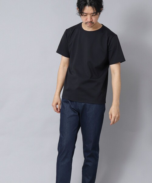 NOLLEY’S（ノーリーズ）の「【ACTIVE SECT】《限定展開》ハイゲージスムースTシャツ 25SS（Tシャツ/カットソー・メンズ・ブラック/ホワイト/グレー/ダークネイビー・S/M/L/XL）」の14枚目の写真