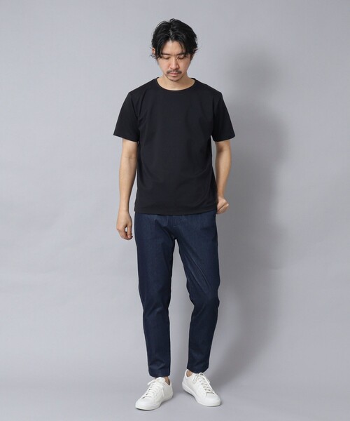 NOLLEY’S（ノーリーズ）の「【ACTIVE SECT】《限定展開》ハイゲージスムースTシャツ 25SS（Tシャツ/カットソー・メンズ・ブラック/ホワイト/グレー/ダークネイビー・S/M/L/XL）」の21枚目の写真