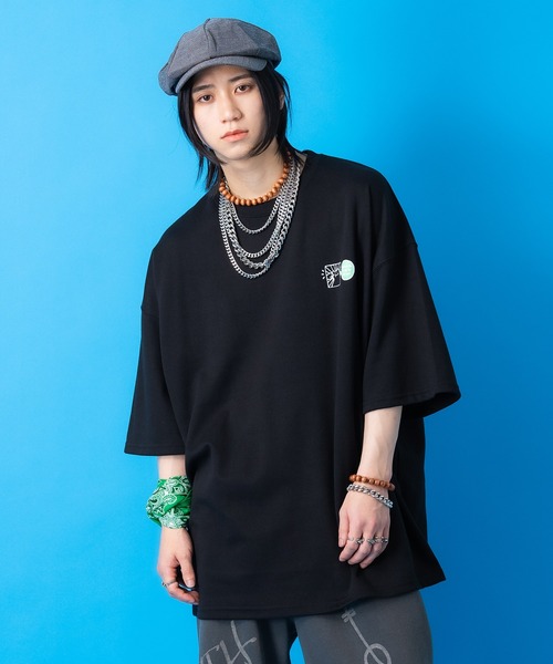 a.p.o.v.(エーピーオービー)の「a.p.o.v. バックカートゥーン&タギングロゴビッグプリントオーバーサイズTシャツ(Tシャツ/カットソー・メンズ・ブラック/ホワイト・ONESIZE)」の7枚目の写真
