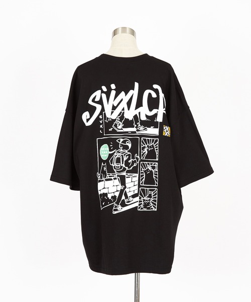 a.p.o.v.(エーピーオービー)の「a.p.o.v. バックカートゥーン&タギングロゴビッグプリントオーバーサイズTシャツ(Tシャツ/カットソー・メンズ・ブラック/ホワイト・ONESIZE)」の10枚目の写真