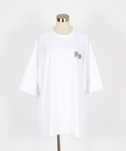 a.p.o.v.(エーピーオービー)の「a.p.o.v. バックカートゥーン&タギングロゴビッグプリントオーバーサイズTシャツ(Tシャツ/カットソー・メンズ・ブラック/ホワイト・ONESIZE)」の14枚目の写真