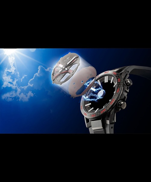 EDIFICE(CASIO)(エディフィス)の「WINDFLOW / ECB-2200YRC-1A9JF(アナログ腕時計・メンズ・ブラック×イエロー・FREE)」の9枚目の写真