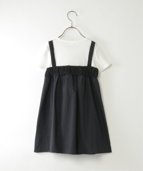 ikka（イッカ）の「フクレジャカード切り替えジップ使いワンピース（120~160cm）（ワンピース・キッズ・ベージュ/ブラック・130/140/150/120/160）」の12枚目の写真
