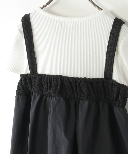 ikka（イッカ）の「フクレジャカード切り替えジップ使いワンピース（120~160cm）（ワンピース・キッズ・ベージュ/ブラック・130/140/150/120/160）」の7枚目の写真