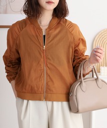 シアー」に該当するブルゾン（イエロー/黄色系）ファッション
