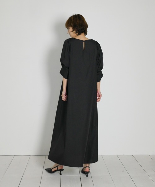 My shawty(マイシャウティー)の「puff sleeve onepiece(ワンピース・レディース・ブラック/ネイビー/アイボリー・FREE)」の10枚目の写真