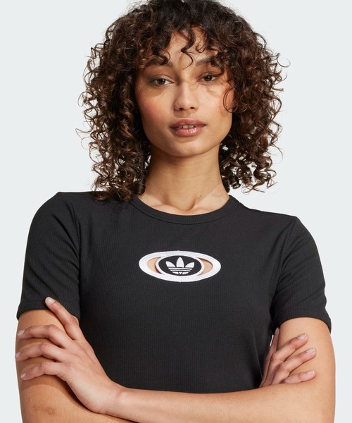 adidas(アディダス)の「アディダス オリジナルス 半袖Tシャツ / アディダスオリジナルス adidas Originals(Tシャツ/カットソー・レディース・ブラック/ホワイト・XX-LARGE/LARGE/MEDIUM/SMALL/X-LARGE/X-SMALL)」の12枚目の写真
