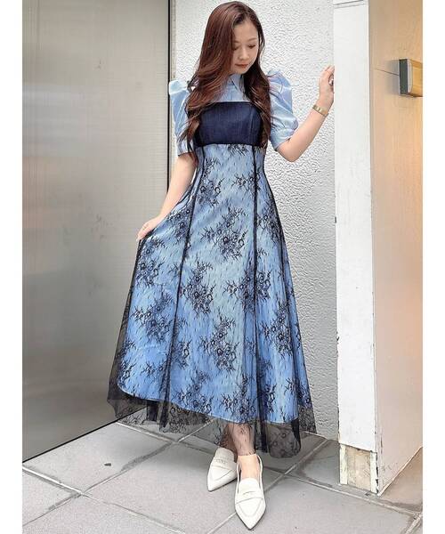 MERCURYDUO（マーキュリーデュオ）の「ビスチェドッキングパワショルシャツワンピース（ワンピース・レディース・オフホワイト/ライトブルー/ネイビー・SMALL/MEDIUM）」の18枚目の写真