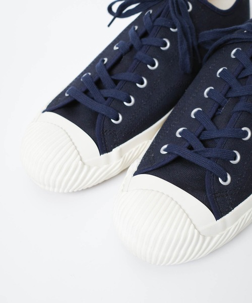 KATO`（カトー）の「【KATO'/カトー】MOONSTAR×KATO` コラボスニーカー CANVAS TOES DESIGN LOW CUT SNEAKERS キャンバス トゥー デザイン ローカット スニーカー（スニーカー・メンズ・ホワイト/ネイビー・25/25.5/26/26.5/27/27.5）」の7枚目の写真