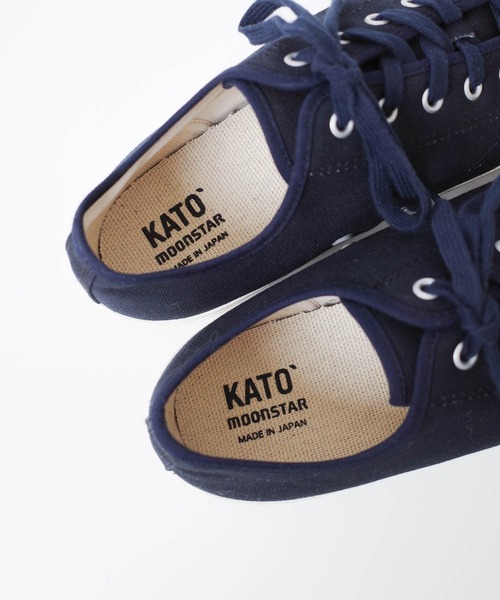 KATO`（カトー）の「【KATO'/カトー】MOONSTAR×KATO` コラボスニーカー CANVAS TOES DESIGN LOW CUT SNEAKERS キャンバス トゥー デザイン ローカット スニーカー（スニーカー・メンズ・ホワイト/ネイビー・25/25.5/26/26.5/27/27.5）」の9枚目の写真
