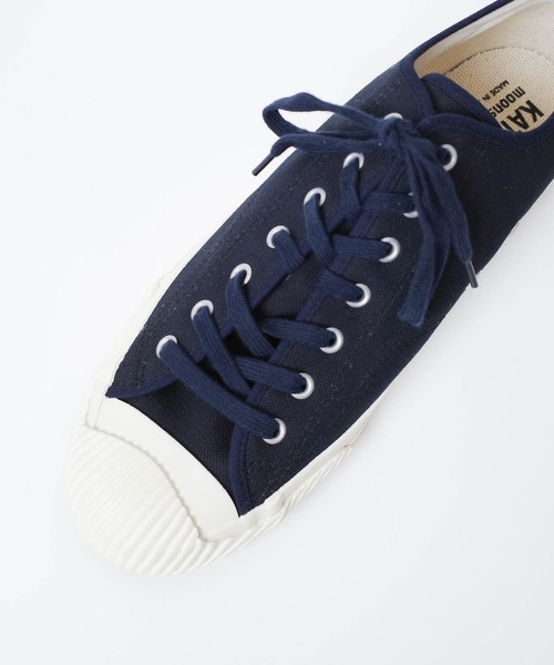 KATO`（カトー）の「【KATO'/カトー】MOONSTAR×KATO` コラボスニーカー CANVAS TOES DESIGN LOW CUT SNEAKERS キャンバス トゥー デザイン ローカット スニーカー（スニーカー・メンズ・ホワイト/ネイビー・25/25.5/26/26.5/27/27.5）」の13枚目の写真