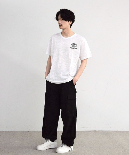 RATTLE TRAP(ラトルトラップ)の「スラブフロッキーロゴプリントTシャツ(Tシャツ/カットソー・メンズ・ブラック/ホワイト/レッド・M/L)」の8枚目の写真