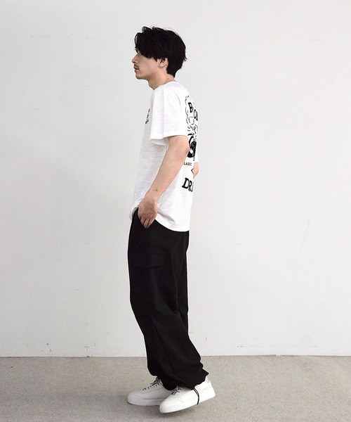 RATTLE TRAP(ラトルトラップ)の「スラブフロッキーロゴプリントTシャツ(Tシャツ/カットソー・メンズ・ブラック/ホワイト/レッド・M/L)」の9枚目の写真