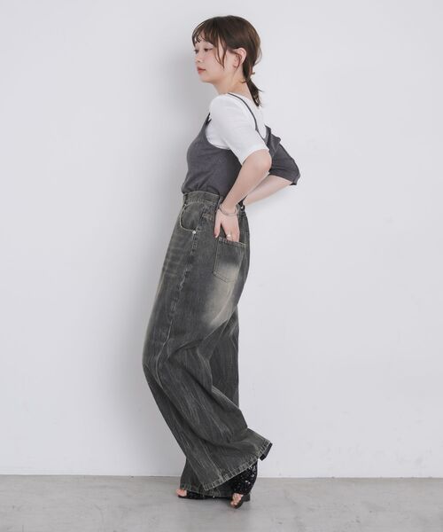 kivi（キヴィ）の「asymmetry denimpants（その他パンツ・レディース・ブルー/ブラック・MEDIUM/LARGE）」の8枚目の写真