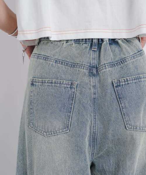 kivi（キヴィ）の「asymmetry denimpants（その他パンツ・レディース・ブルー/ブラック・MEDIUM/LARGE）」の21枚目の写真