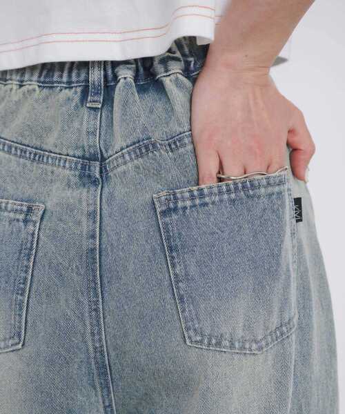kivi（キヴィ）の「asymmetry denimpants（その他パンツ・レディース・ブルー/ブラック・MEDIUM/LARGE）」の22枚目の写真
