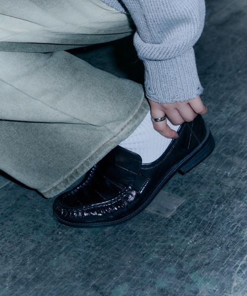 DTYYPE（ドタイプ）の「ギャザーローファー（ローファー・レディース・ブラウン/ブラック・X-LARGE/LARGE/MEDIUM/SMALL）」の4枚目の写真