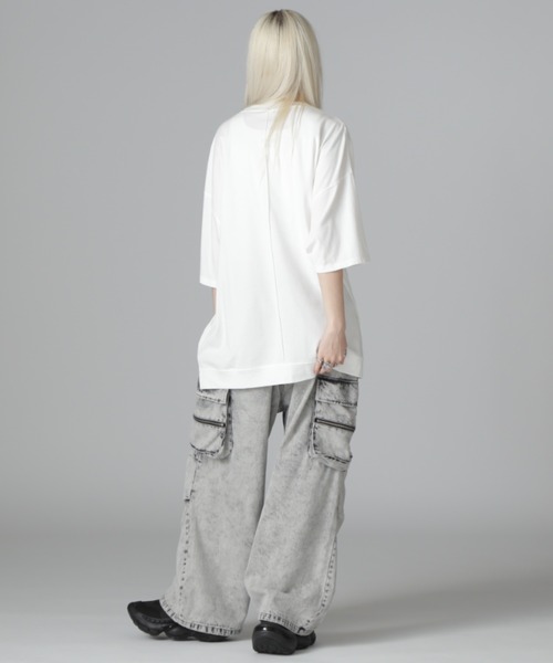 DANKE SCHON(ダンケシェーン)の「DankeSchon/ダンケシェーン/SEAM CUT SST(Tシャツ/カットソー・レディース・ブラック/ホワイト・M/L)」の7枚目の写真