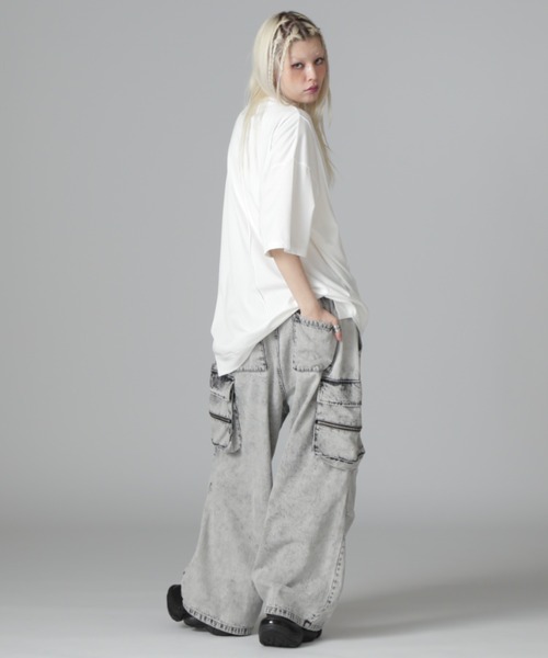 DANKE SCHON(ダンケシェーン)の「DankeSchon/ダンケシェーン/SEAM CUT SST(Tシャツ/カットソー・レディース・ブラック/ホワイト・M/L)」の8枚目の写真