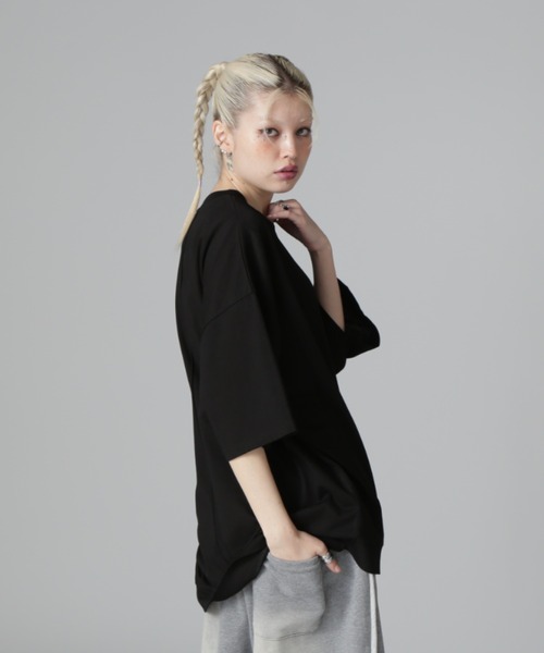 DANKE SCHON(ダンケシェーン)の「DankeSchon/ダンケシェーン/SEAM CUT SST(Tシャツ/カットソー・レディース・ブラック/ホワイト・M/L)」の9枚目の写真