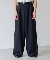 SINSS(VX)Fringe  tuck wide straight slacks / tW^bNChXg[gXbNX(XbNX)