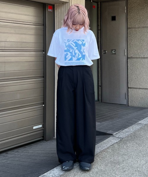 フリンジ付きベージュスラックス Coleman Skin[017S0060562] | STYLEM FABRIC STORE
