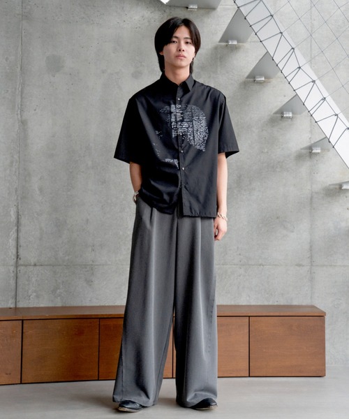 パンツ wide tuck straight slacks 別注 WIDE ONE TUCK STRAIGHT SLACKS(1 GREY): JieDa: MENS