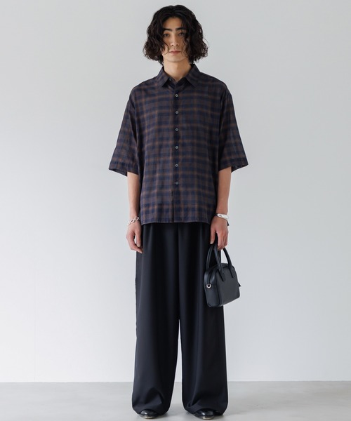 【新品未使用】SINSS 3-Tuck wide straight slacks Sinss 3-Tuck wide straight slacks Mサイズ SINSS 3-Tuck wide