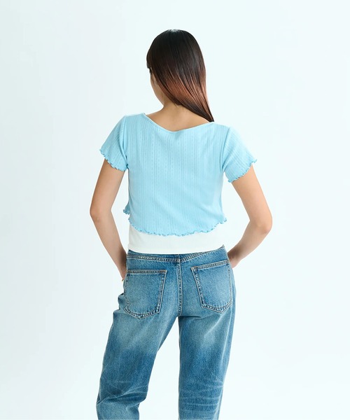tシャツ FEELING/ロキシーショート丈(短丈)キャミソール・カーディガンセット レディース セール】FEELING/ロキシーショート丈(短丈)キャミソール