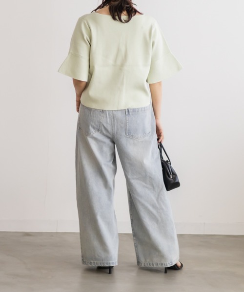 CLETTE（クレット）の「マルチボタンニットカーディガン（ニット/セーター・レディース・ネイビー/ミント/ピンク・4L/3L/LL）」の20枚目の写真