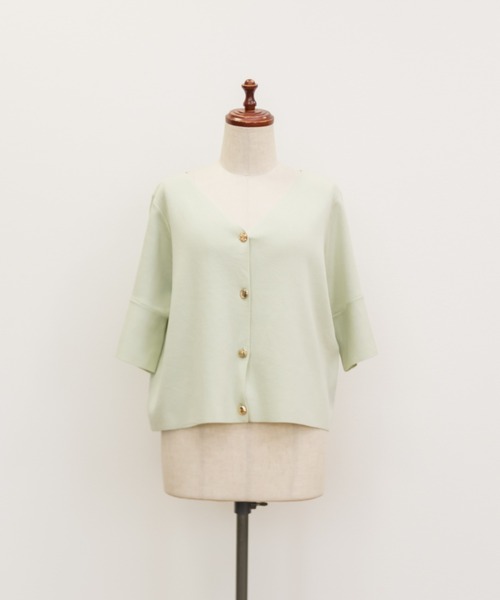 CLETTE（クレット）の「マルチボタンニットカーディガン（ニット/セーター・レディース・ネイビー/ミント/ピンク・4L/3L/LL）」の11枚目の写真