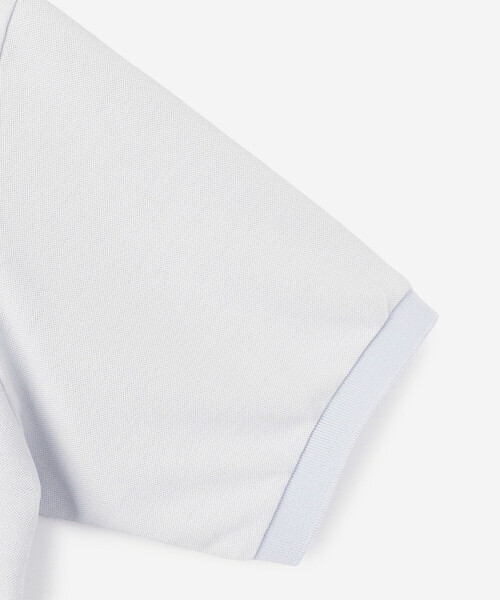 SCYE BASICS（サイベーシックス）の「SCYE BASICS | 〈別注〉ポリエステル鹿の子 ポロシャツ MEN（ポロシャツ・メンズ・ブラック/ネイビー/ピンク/ライトグレー・38/40）」の9枚目の写真