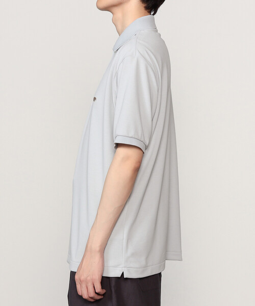 SCYE BASICS（サイベーシックス）の「SCYE BASICS | 〈別注〉ポリエステル鹿の子 ポロシャツ MEN（ポロシャツ・メンズ・ブラック/ネイビー/ピンク/ライトグレー・38/40）」の15枚目の写真