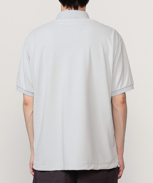 SCYE BASICS（サイベーシックス）の「SCYE BASICS | 〈別注〉ポリエステル鹿の子 ポロシャツ MEN（ポロシャツ・メンズ・ブラック/ネイビー/ピンク/ライトグレー・38/40）」の14枚目の写真