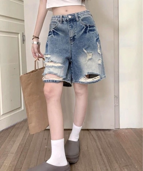 order ルーズデニム ハーフパンツ ヴィンテージ ショーツ 新品 XL order【オーダー】loose denim half pants used 