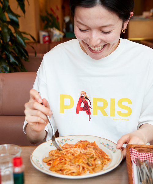 PARIS SAINT-GERMAIN（パリサンジェルマン）の「【EVA*PSG】 JP  ASUKA TEE（Tシャツ/カットソー・メンズ・ホワイト/ブラック・X-LARGE/LARGE/MEDIUM/SMALL）」の2枚目の写真