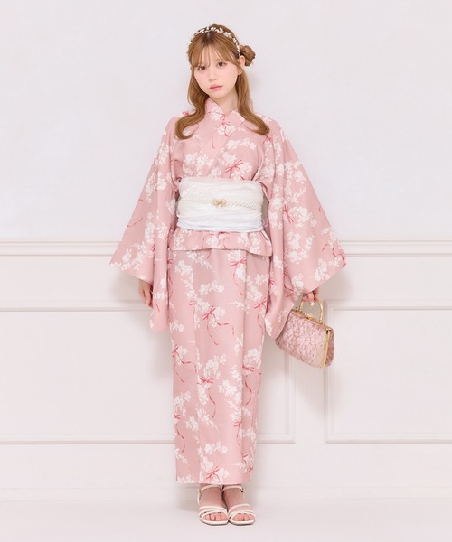 apres jour 浴衣ワンピース(小道具一式セット) セール】アソート花柄浴衣セット【ZOZOTOWN限定アイテム】（浴衣