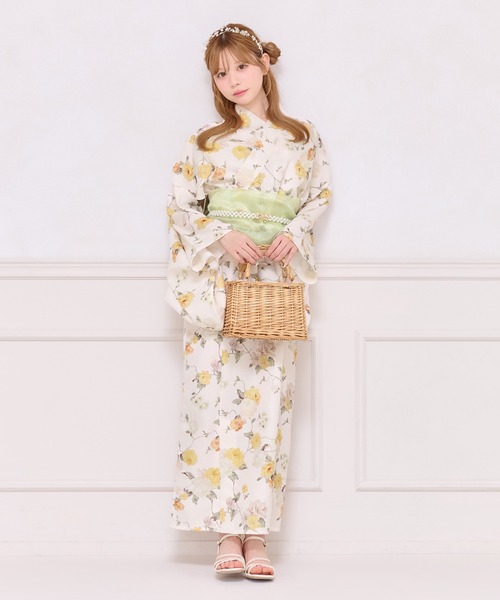 【新品未着用】apres jour アソート花柄浴衣セット ホワイト Sサイズ セール】アソート花柄浴衣セット【ZOZOTOWN限定アイテム】（浴衣
