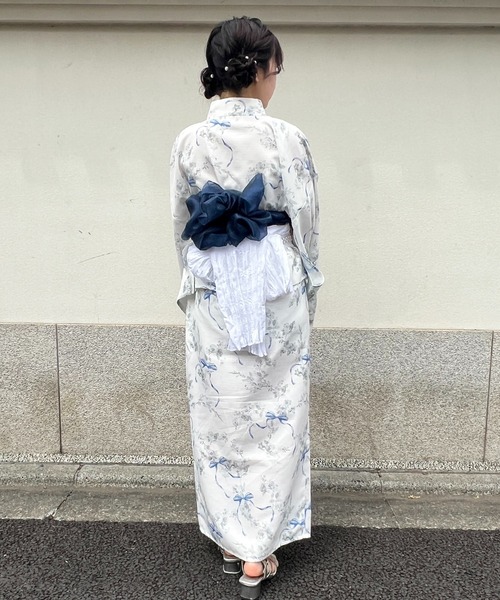 apres jour 浴衣 セット ブルー セール】【7色展開】アソート柄浴衣セット（浴衣）｜apres jour