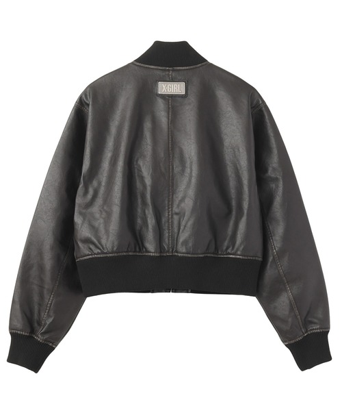 早い者勝ち X-girl DISTRESSED FAUX LEATHER COMPACT BLOUSON DISTRESSED FAUX LEATHER COMPACT BLOUSON – calif（カリフ