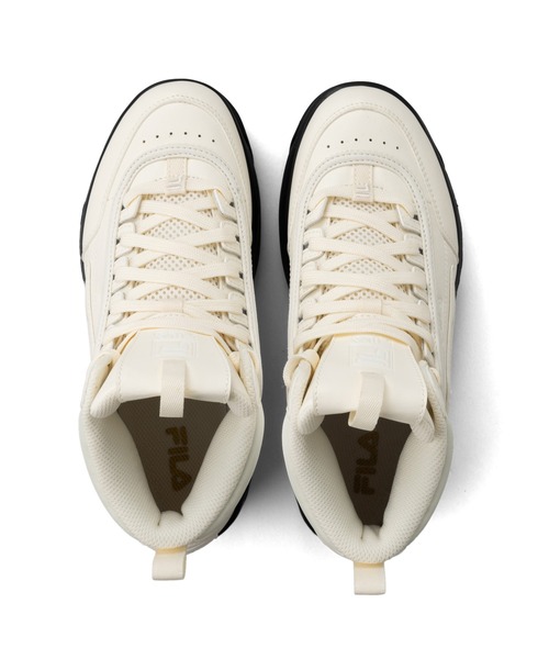 FILA(フィラ)の「DISRUPTOR II WEDGE MID(スニーカー・レディース・ホワイト×ブラック・24.0cm/23.5cm/23.0cm/22.5cm/26.0cm/25.5cm/25.0cm/24.5cm/22.0cm/27.0cm)」の3枚目の写真