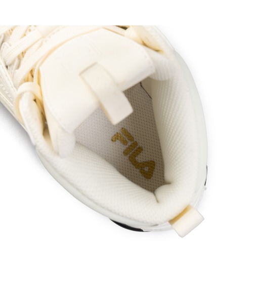 FILA(フィラ)の「DISRUPTOR II WEDGE MID(スニーカー・レディース・ホワイト×ブラック・24.0cm/23.5cm/23.0cm/22.5cm/26.0cm/25.5cm/25.0cm/24.5cm/22.0cm/27.0cm)」の8枚目の写真