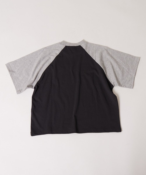 セール】【PAIRMANON STREET】キツネ ベア 刺繍 ラグランTシャツ