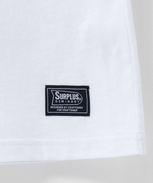 SURPLUS（サープラス）の「SURPLUS ヘンリーネックTシャツ（Tシャツ/カットソー・メンズ・ホワイト/ブラック・M/L/XL）」の6枚目の写真